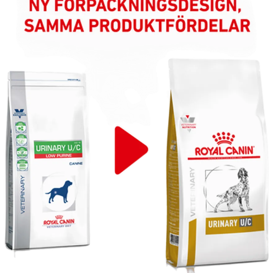 Urinary U/C Low Purine tørrfôr for hunder 14 kg