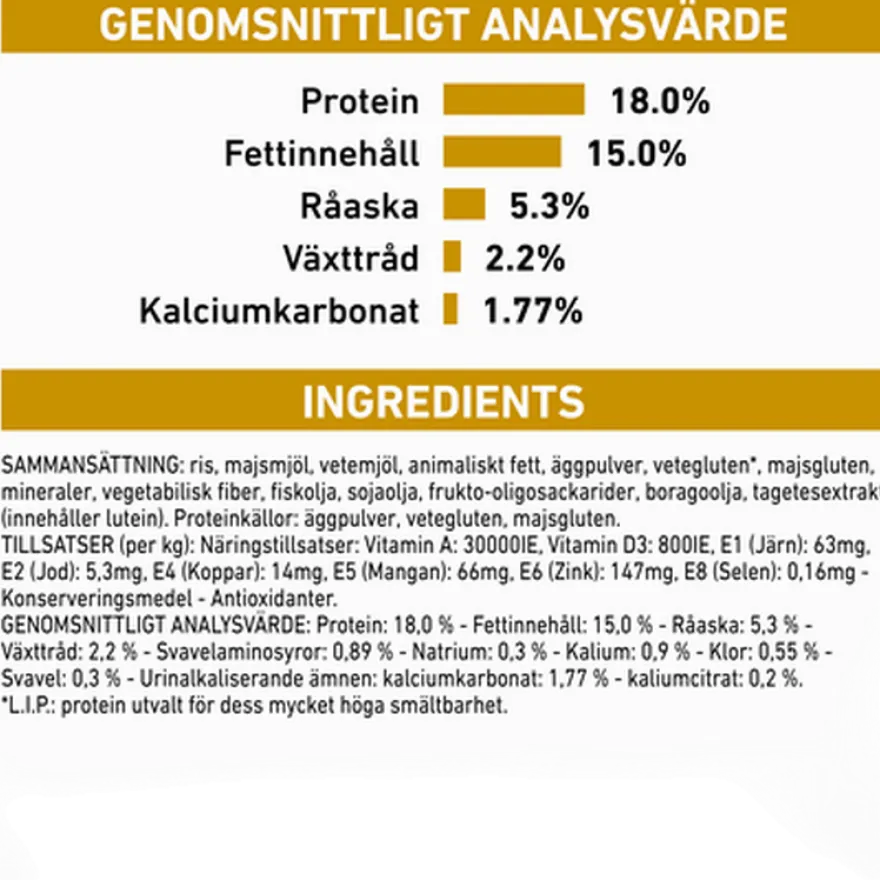 Urinary U/C Low Purine tørrfôr for hunder 14 kg