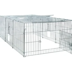 Utendørs løpebane med overtrekk Grå 216 x 65 x 116 cm