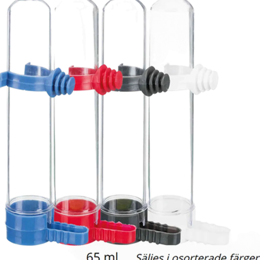 Vann- og fôrdispenser i plast 65 ml