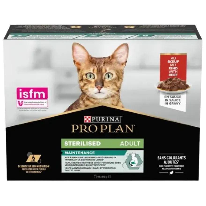 Våt Katt Sterilisert Biff 10 x 85 g