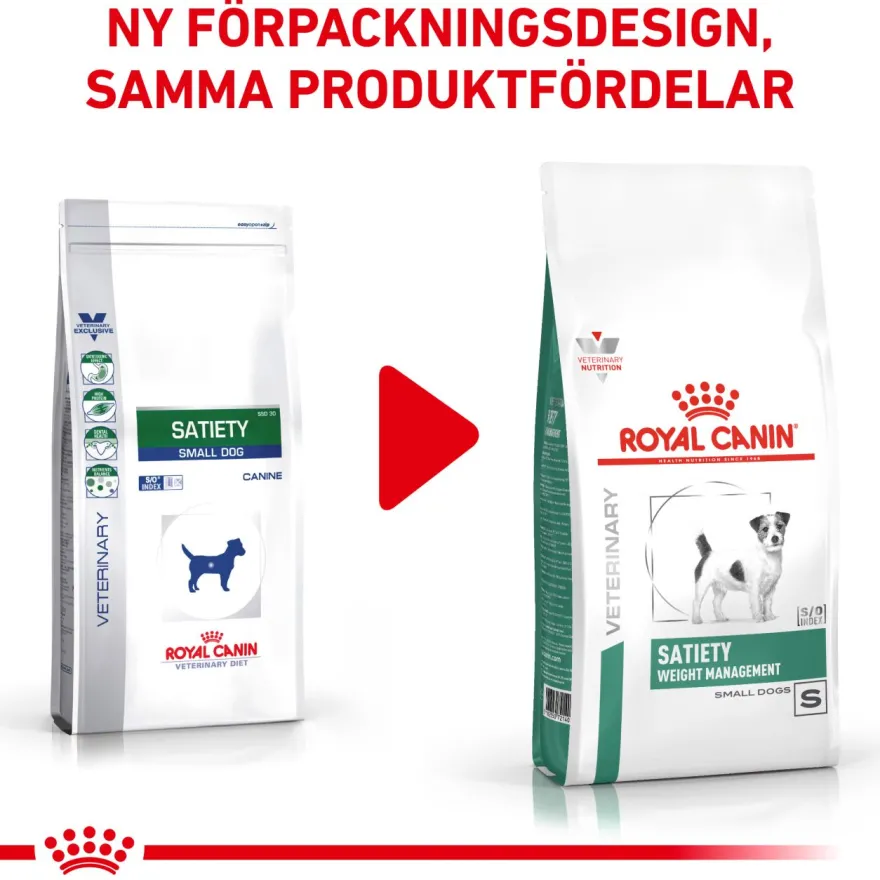 Weight Management Satiety Small Dog Tørrfôr for hunder 3 kg