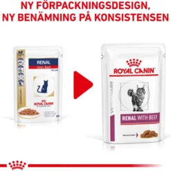 Wet Cat Renal Beef 85 g x 12 stk - porsjonsposer