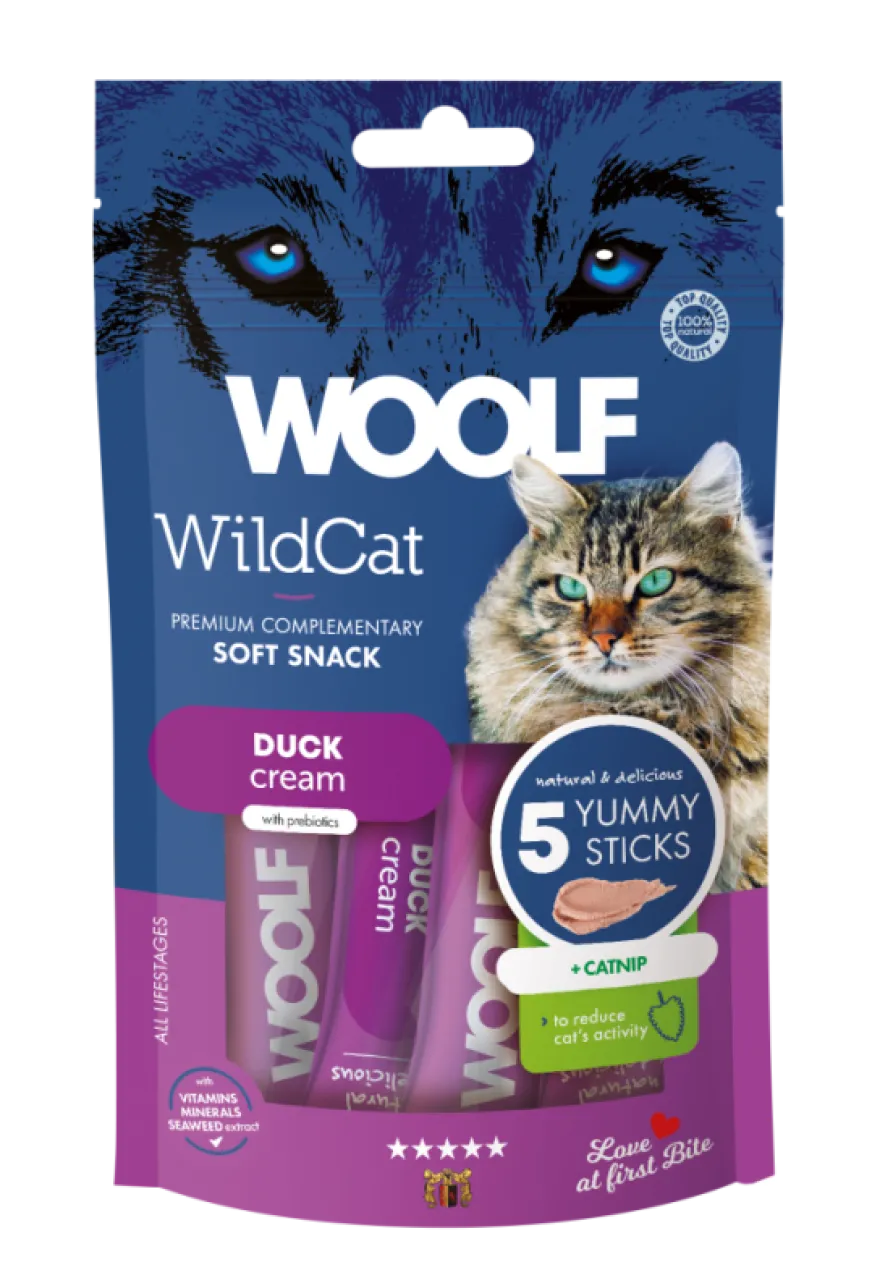 Wildcat Cream - Duck + catnip 5-pack