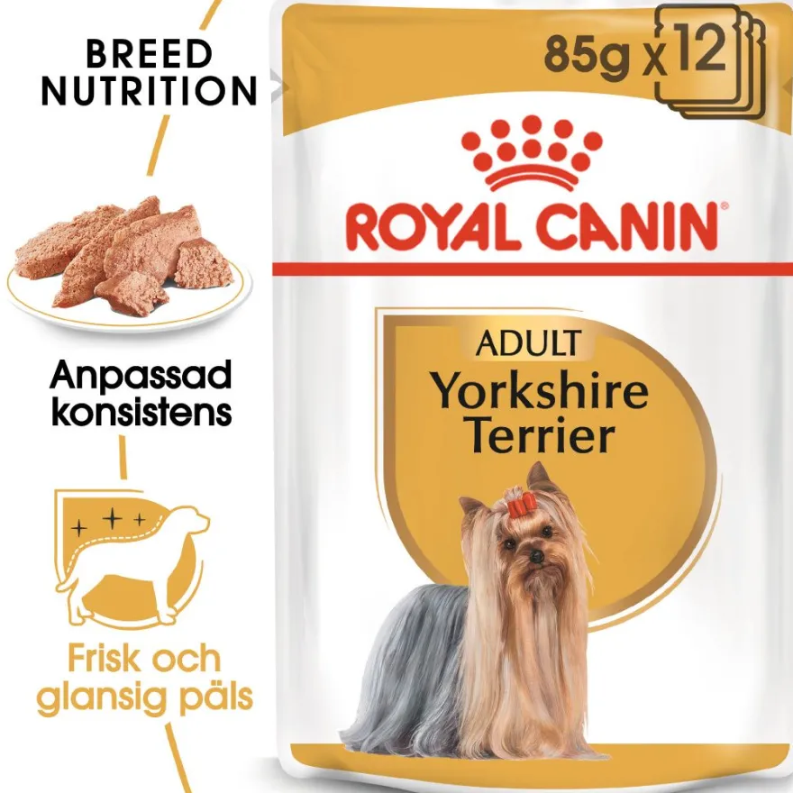 Yorkshire Terrier Adult våtfôr til hund 85 g x 12 stk