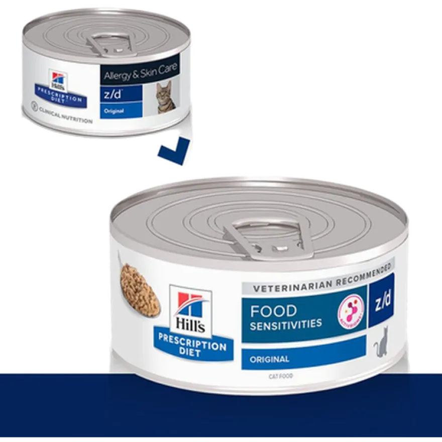 z/d Food Sensitivities Original Canned - Wet Cat Food 156 g x 24